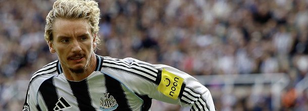 Newcastle United soccer star Nick Woltemade in action in the Premier League