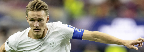 Norway soccer star Martin Odegaard in action at the FIFA World Cup
