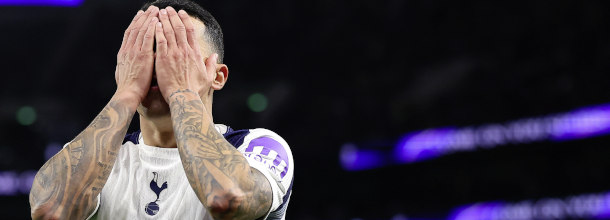 Tottenham soccer star Porro hold his heads in his hands after a defeat