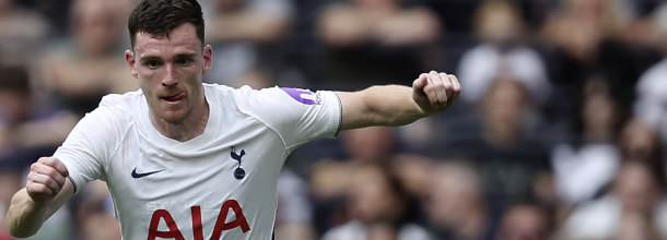 Tottenham soccer star Andy Robertson in action in the Premier League