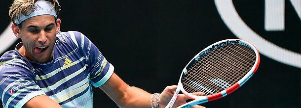 Austrian tennis star Dominic Thiem in action on the ATP Tour