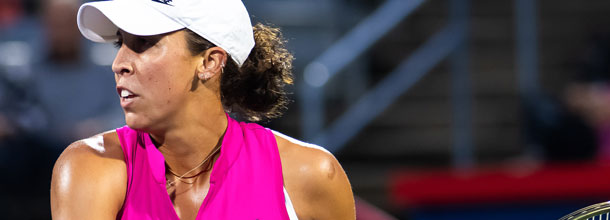 US tennis star Madison Keys in action at the Australian Open