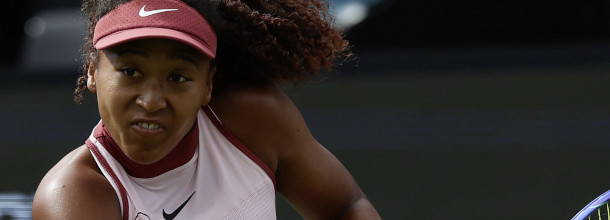 Japanese tennis star Naomi Osaka in action on the WTA Tour