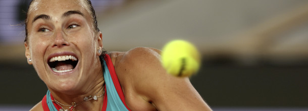 Belarussian tennis star Aryna Sabalenka in action on the WTA Tour