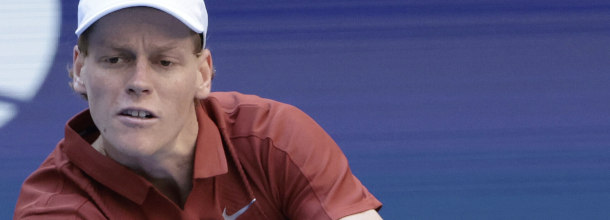 Italian tennis star Jannik Sinner in action on the ATP Tour